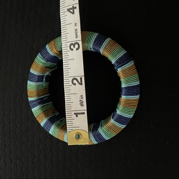 Vintage bangle bracelet striped - Picture 6 of 6